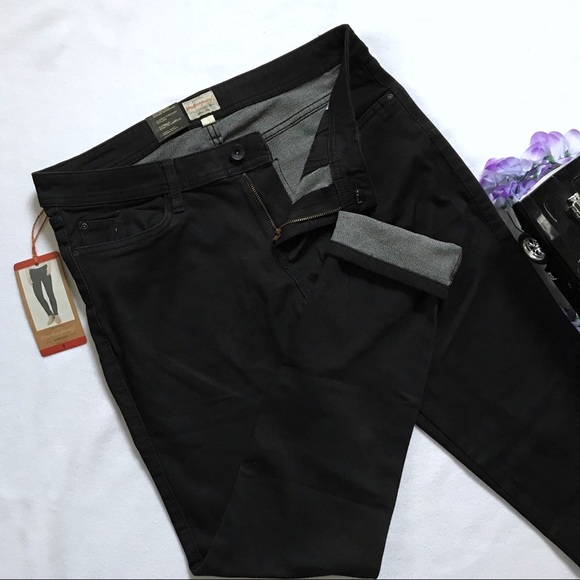 Weatherproof NWT Black Straight Stretch Jeans 16 - Picture 5 of 8